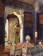 Osman Hamdy Bey Old Man before Children's Tombs Spain oil painting artist